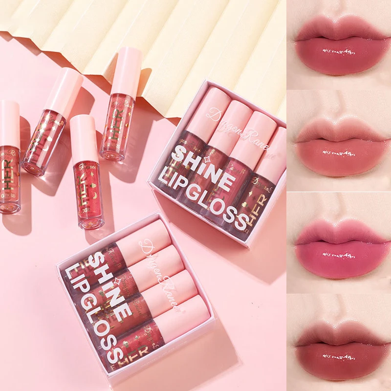 4Pcs/set Liquid Lipstick Pink Lip Gloss Makeup Toot Lip Tint Beauty Mirror Lip Glaze Set Crystal Jelly Moisturizing Lip Oil Set
4Pcs/set Liquid Lipstick Pink Lip Gloss Makeup Toot Lip Tint Beauty Mirror Lip Glaze Set Crystal Jelly Moisturizing Lip Oil Set