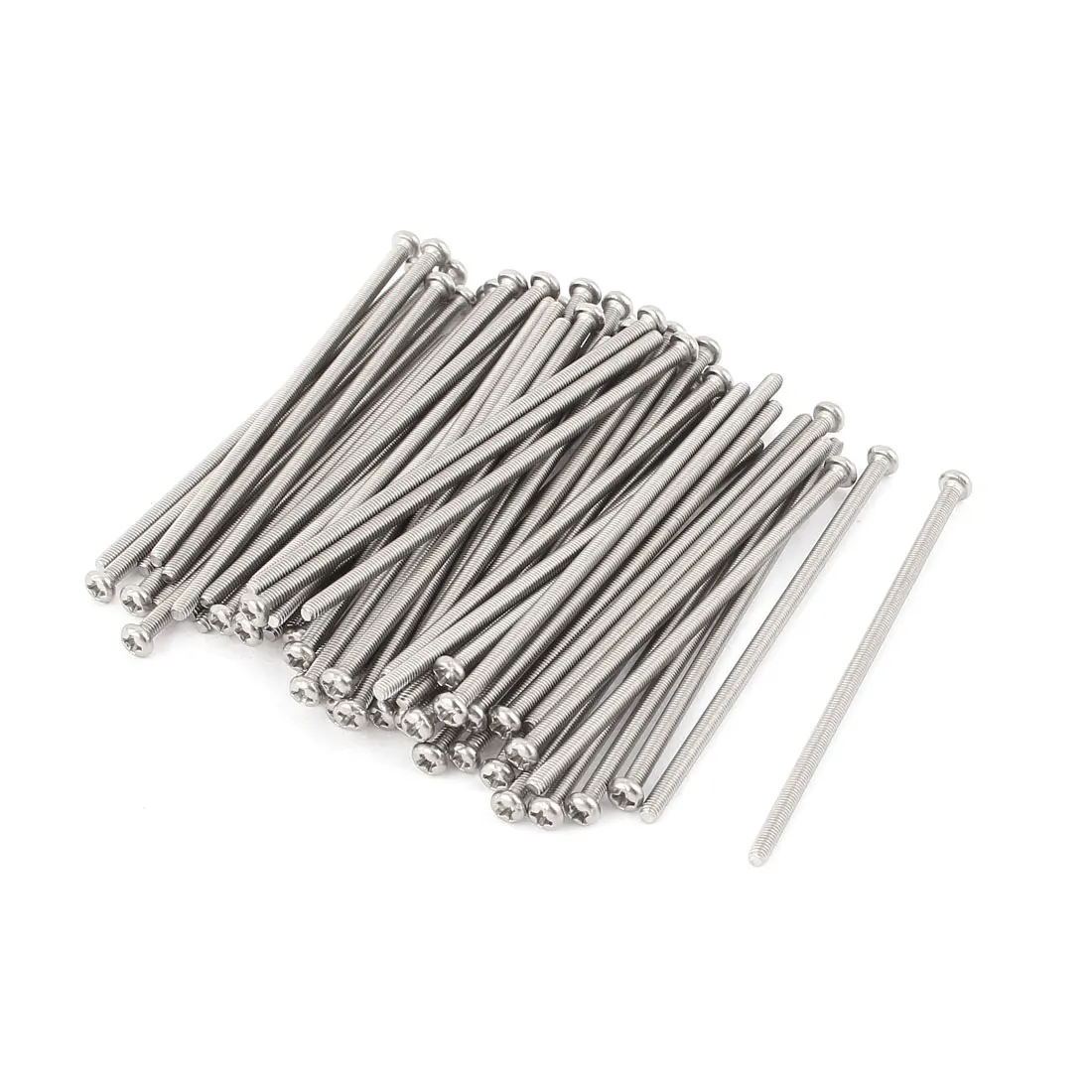 New Top Sale 60Pcs/lot M3 x 80mm 304 Stainless Steel Crosshead Phillips Round/Pan Head Screws Bolt Silver Tone
New Top Sale 60Pcs/lot M3 x 80mm 304 Stainless Steel Crosshead Phillips Round/Pan Head Screws Bolt Silver Tone