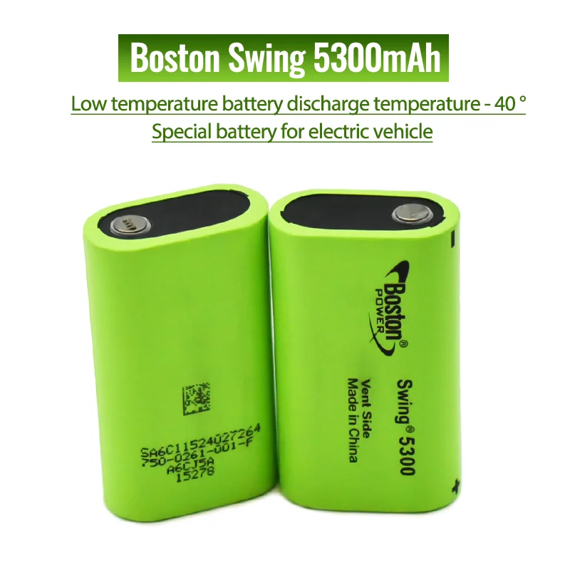 2023 100% New Battery For BOSTON POWER SWING 5300 5300mAh 3.7V Low Temperature Fuel Lithium Batteries Cell 13A Discharge
2023 100% New Battery For BOSTON POWER SWING 5300 5300mAh 3.7V Low Temperature Fuel Lithium Batteries Cell 13A Discharge