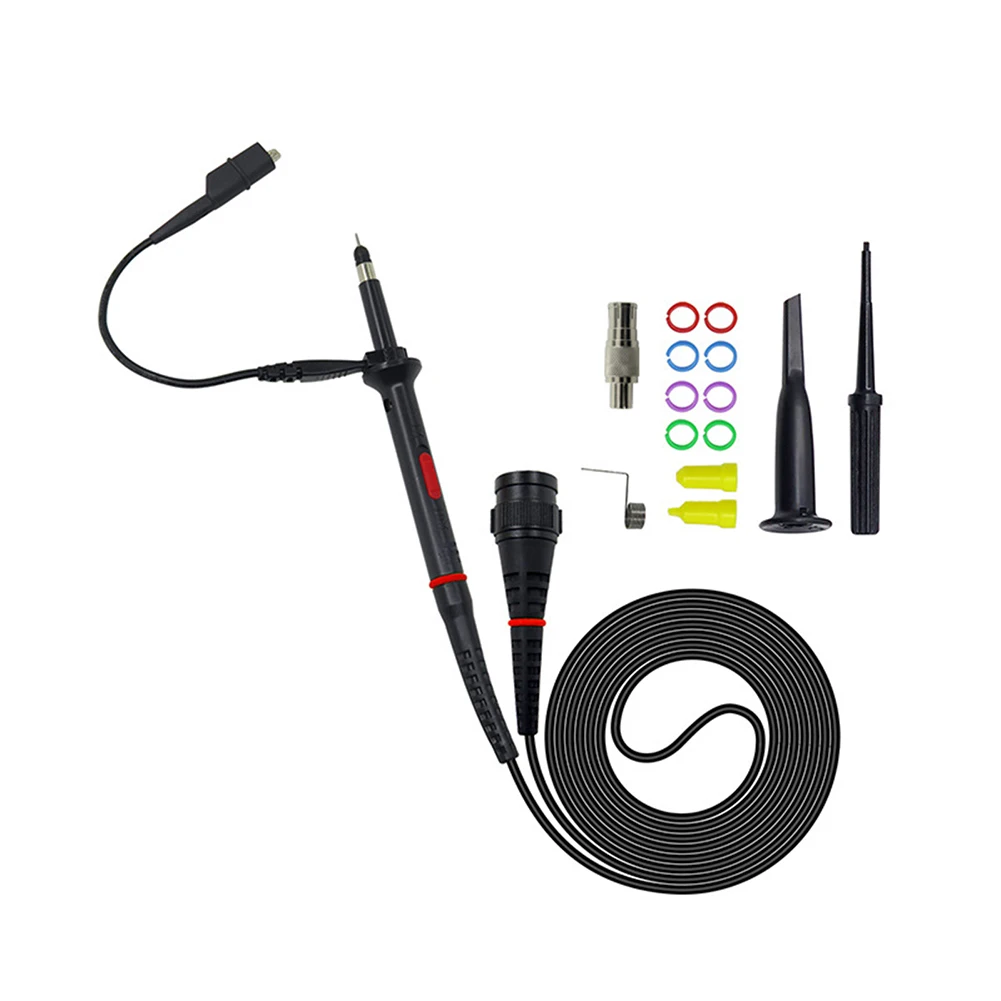 Oscilloscope Probe P7300 X1/X10 300MHz Oscilloscope Probe Adjustable Capacitance With Ground Spring Insulation Protective Cap
Oscilloscope Probe P7300 X1/X10 300MHz Oscilloscope Probe Adjustable Capacitance With Ground Spring Insulation Protective Cap