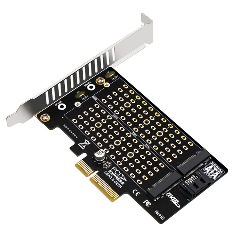Адаптер M.2 NVMe NGFF SSD на PCIE SATA, адаптер PCIE на M2/M.2 SATA M.2 SSD PCIE, адаптер M Key B + M Key
Адаптер M.2 NVMe NGFF SSD на PCIE SATA, адаптер PCIE на M2/M.2 SATA M.2 SSD PCIE, адаптер M Key B + M Key