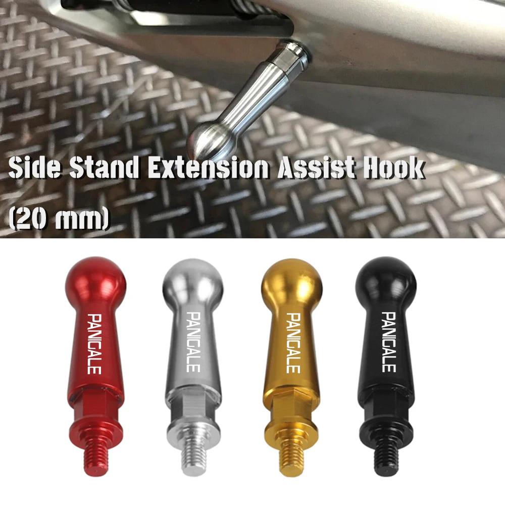 

20 MM For Ducati Panigale v4 25°Anniversario 916 / V4 R 1100 2020 Motorcycle Side Stand Extension Assist Hook CNC Aluminium