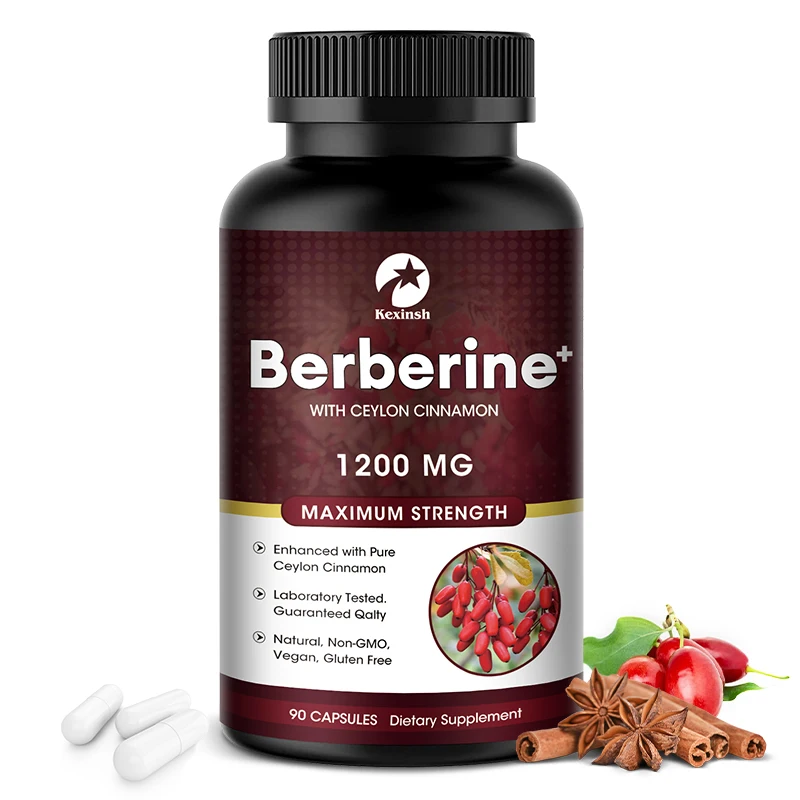 Kexinsh Berberine Capsules 1200mg Natural Vegan Supports Heart Health Immune System Liver Health Digestion and Weight Loss
Kexinsh Berberine Capsules 1200mg Natural Vegan Supports Heart Health Immune System Liver Health Digestion and Weight Loss
