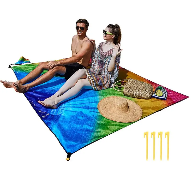 

Влагостойкий уличный коврик для пикника, переносные пляжные коврики, складной легкий дорожный коврик для пляжа и кемпинга