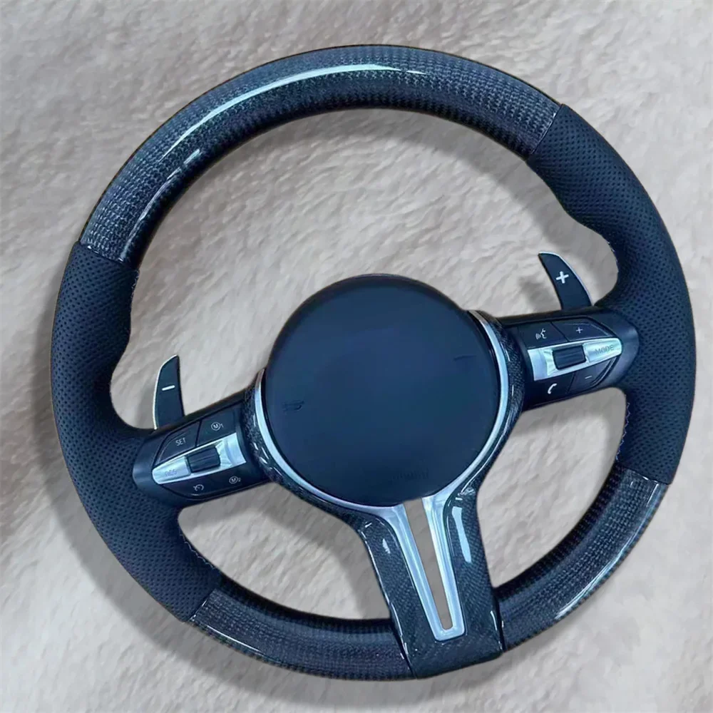 

Car Steering Wheel Carbon Fiber For BMW F10 F11 F31 F20 F21 F22 F25 F26 F15 F16 F35 F36 F32 M3 M6 F01 F02 F03 F04 F05 F86 F30