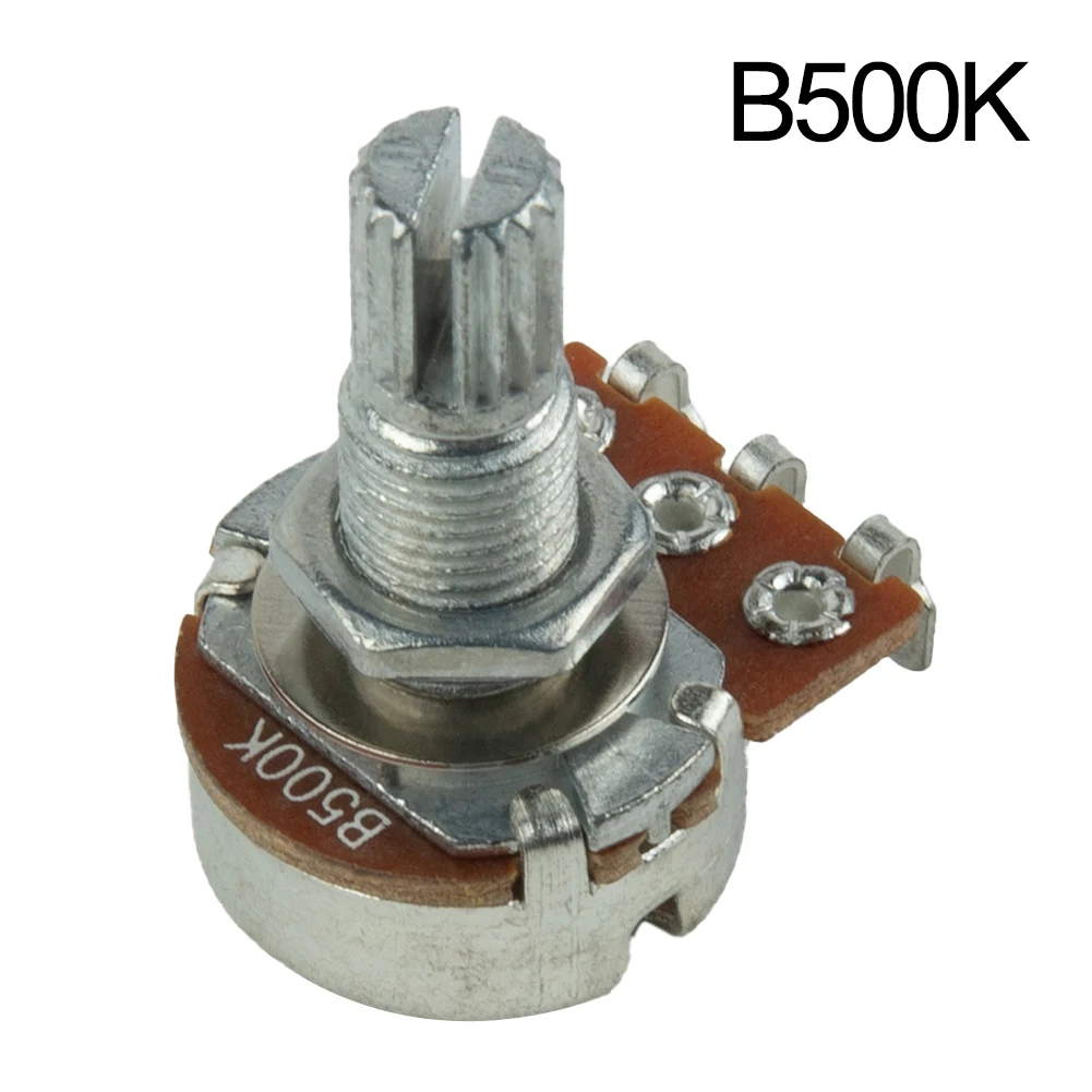 Guitar Potentiometer 18mm Pots Shaft Length A250,B250,A500,B500K Volume Or Tone Electric Guitar Potentiometers Volume Tone Contr
Guitar Potentiometer 18mm Pots Shaft Length A250,B250,A500,B500K Volume Or Tone Electric Guitar Potentiometers Volume Tone Contr