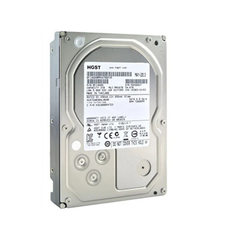 

Original HGST 4TB Hard Drive HDD 7200rpm 64MB Cache SATA III 3.5&quot Desktop Server Monitoring Hard Drive