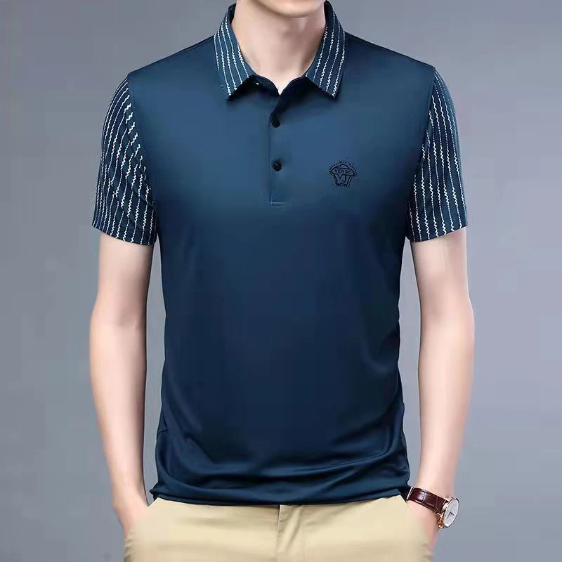 New Arrive Men Polo Summer Short Stripe Sleeve Chic Breathable Teen Fashion Stree Top Casual Male Solid Shirt
New Arrive Men Polo Summer Short Stripe Sleeve Chic Breathable Teen Fashion Stree Top Casual Male Solid Shirt