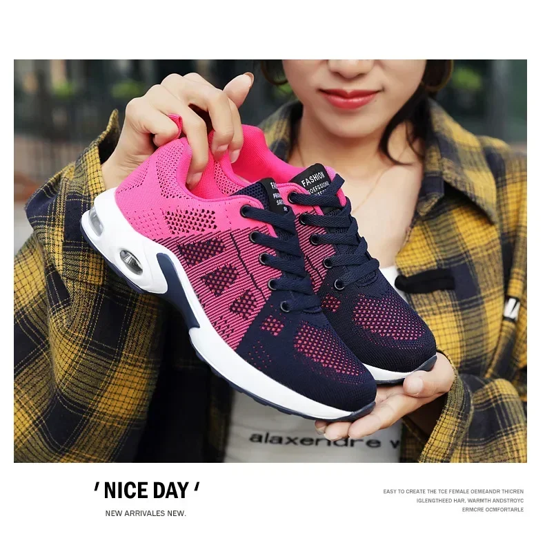 Fall New Running Shoes Women's Air Cushion Shoes Soft Bottom Casual Sneakers Fall New Running Shoes Women's Air Cushion Shoes Soft Bottom Casual Sneakers