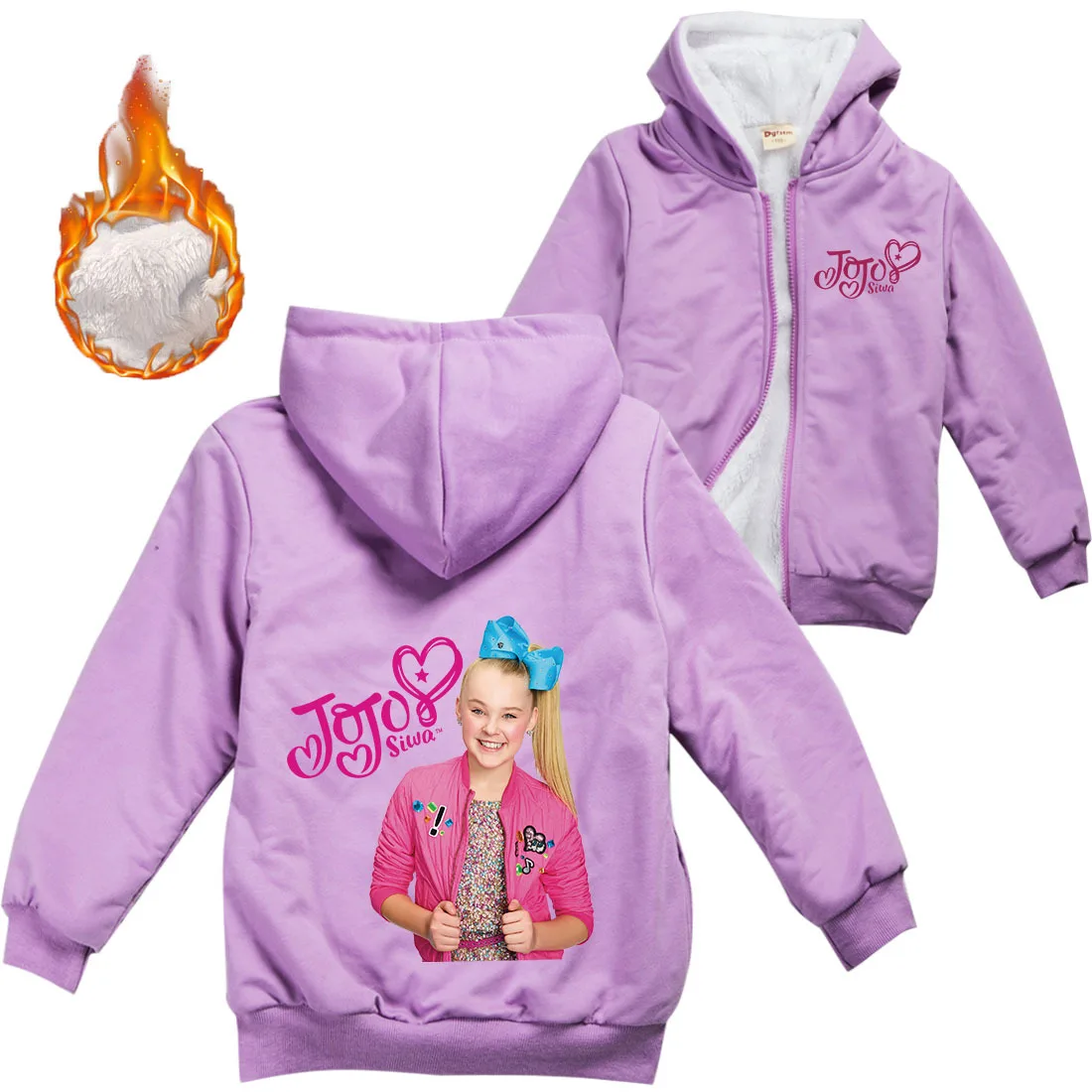 Baby Girls Zipper Jackets Children's Coat 3D JOJO Siwa Clothes Kids Warm Thick Velvet Hoody Jacket Teenager Boys Clothes
Baby Girls Zipper Jackets Children's Coat 3D JOJO Siwa Clothes Kids Warm Thick Velvet Hoody Jacket Teenager Boys Clothes