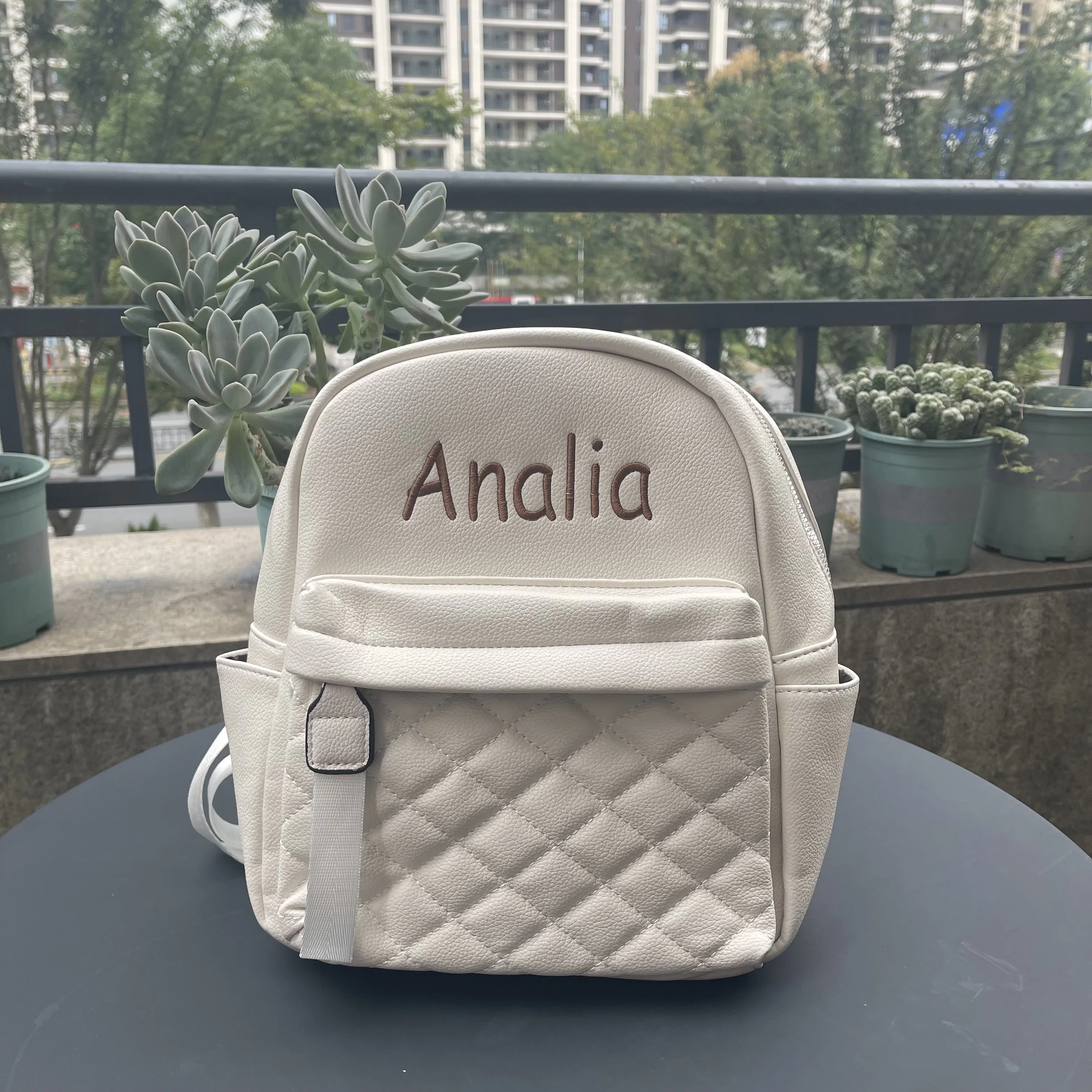 Embroidery Name Backpack Women's PU Bag Fashion Ladies Gift High Quality PU Backpack Personalized Girls Outdoor Small Backpack
Embroidery Name Backpack Women's PU Bag Fashion Ladies Gift High Quality PU Backpack Personalized Girls Outdoor Small Backpack