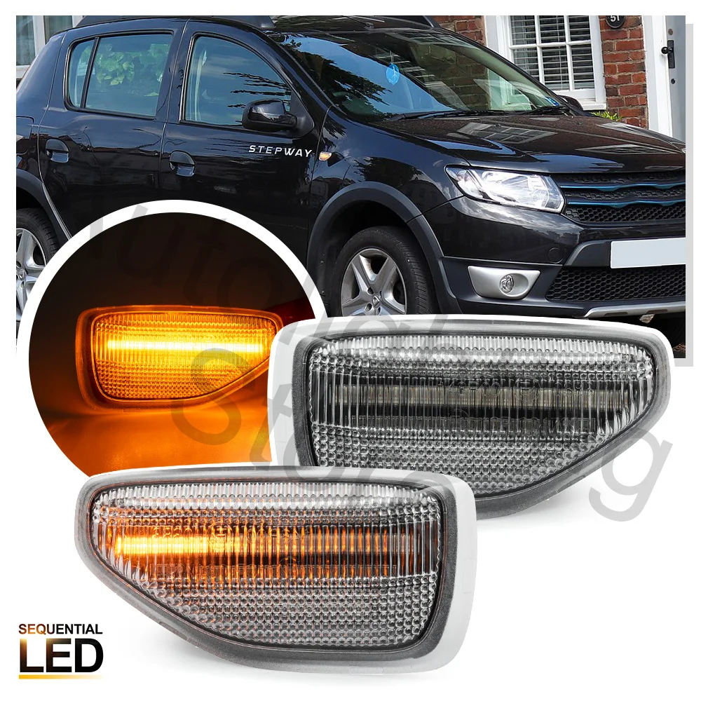 2 шт. светодиодные динамические боковые габаритные огни для Dacia Logan II MCV Sandero II Duster Renault Express последовательные сигнальные огни фендера
2 шт. светодиодные динамические боковые габаритные огни для Dacia Logan II MCV Sandero II Duster Renault Express последовательные сигнальные огни фендера