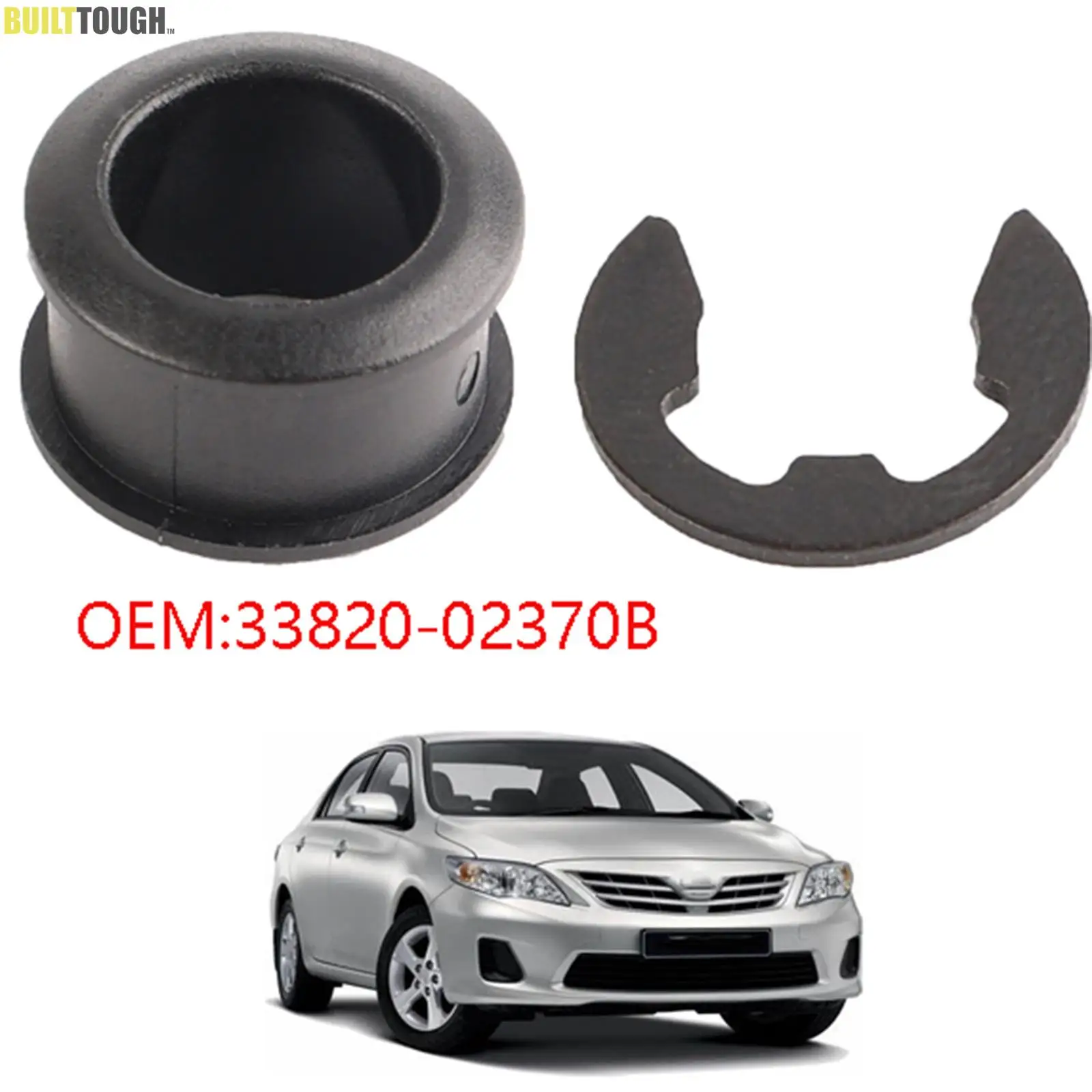 

Black plastic Automatic Transmission Shift Shifter Cable Bushing replacement for Toyota Corolla Matrix 2003-2008 33820-02370B