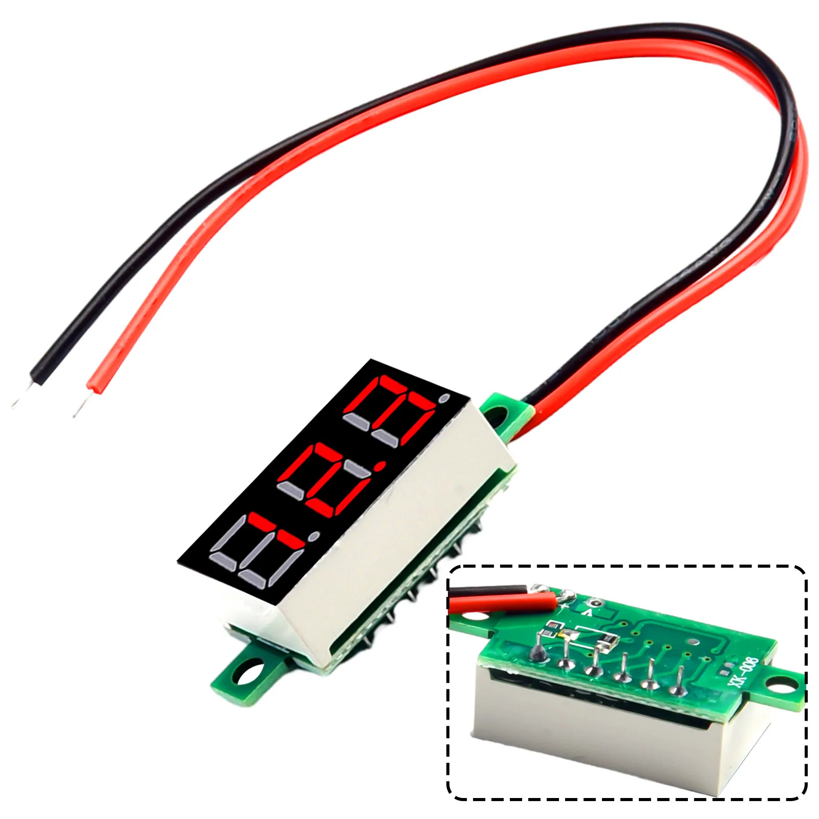 Two-wire Voltmeter LED Digital Voltage Table DC 2-line DSN-DVML-368-2 Display Meter DC4.5-30V Electrical Measurement Instruments
Two-wire Voltmeter LED Digital Voltage Table DC 2-line DSN-DVML-368-2 Display Meter DC4.5-30V Electrical Measurement Instruments
