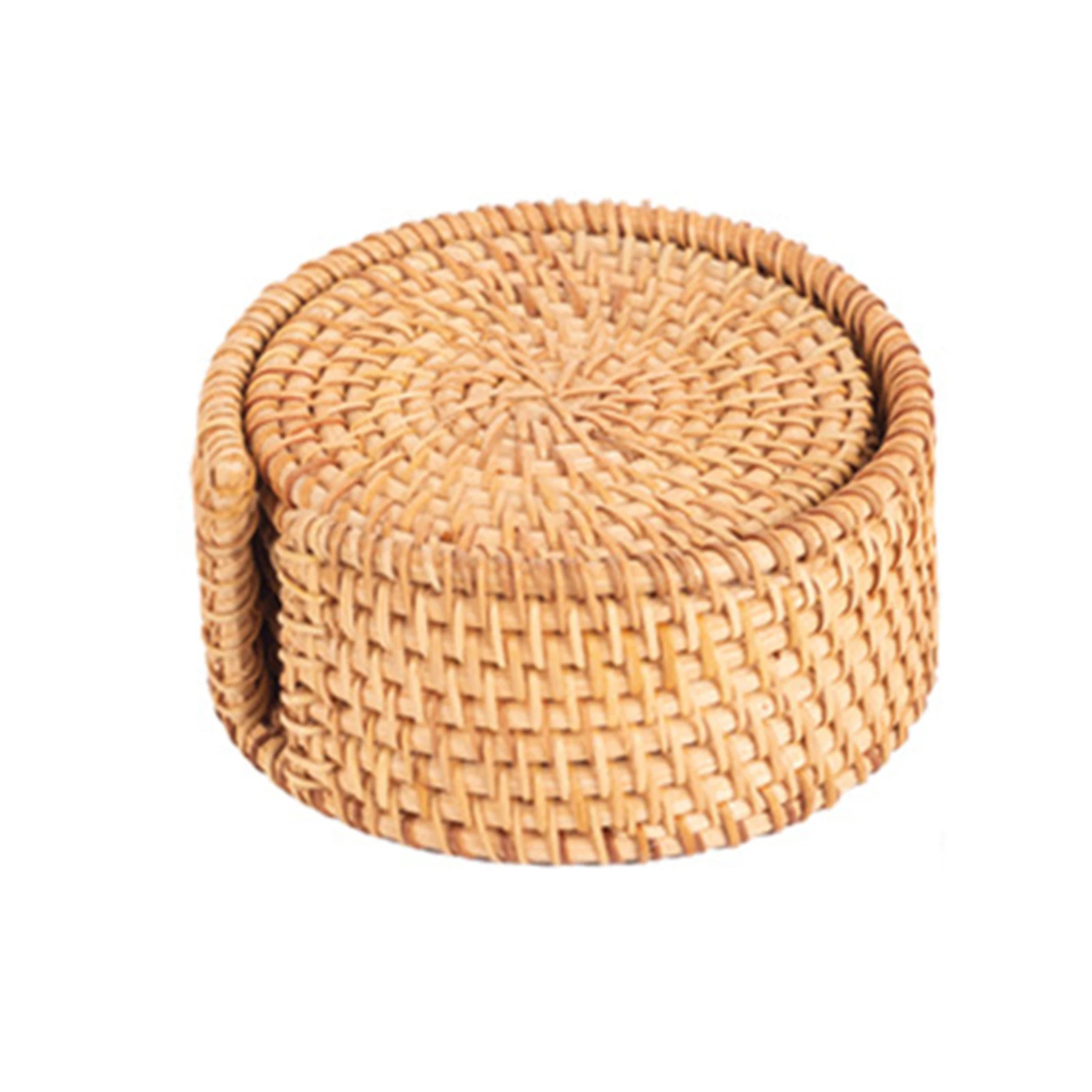 Drink Coasters Set Coasters Easy Care Natural Golden Color Placemat Rattan Rattan Weave Round Tableware Durable
Drink Coasters Set Coasters Easy Care Natural Golden Color Placemat Rattan Rattan Weave Round Tableware Durable