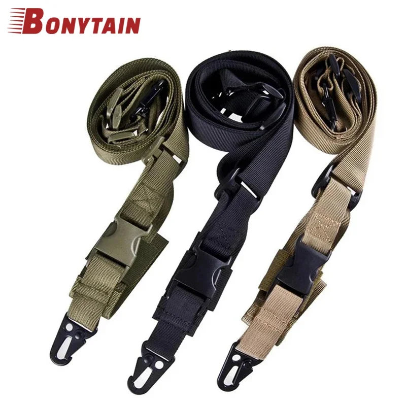 

Outdoor Tactical 3 Point Rifle Sling Strap for Shotgun Airsoft Gun Belt Paintball Braces Military Shooting Hunting Accessories