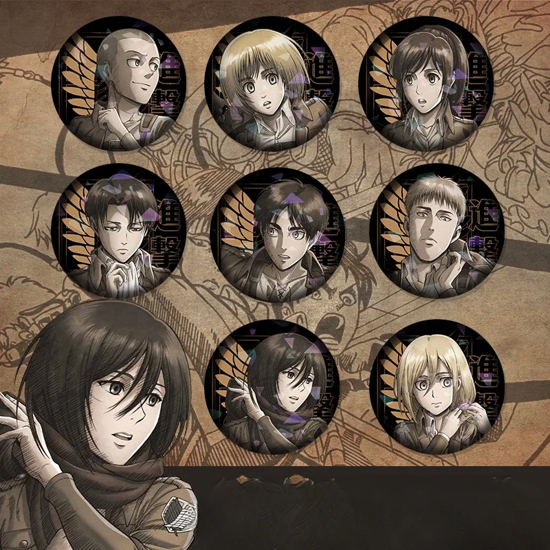 5,8 см Популярные Аниме Броши Эрен джейгер Микаса · Акерман Armin Arlert фигурка значок личность Горячая Распродажа эмалевая булавка для воротника 
5,8 см Популярные Аниме Броши Эрен джейгер Микаса · Акерман Armin Arlert фигурка значок личность Горячая Распродажа эмалевая булавка для воротника