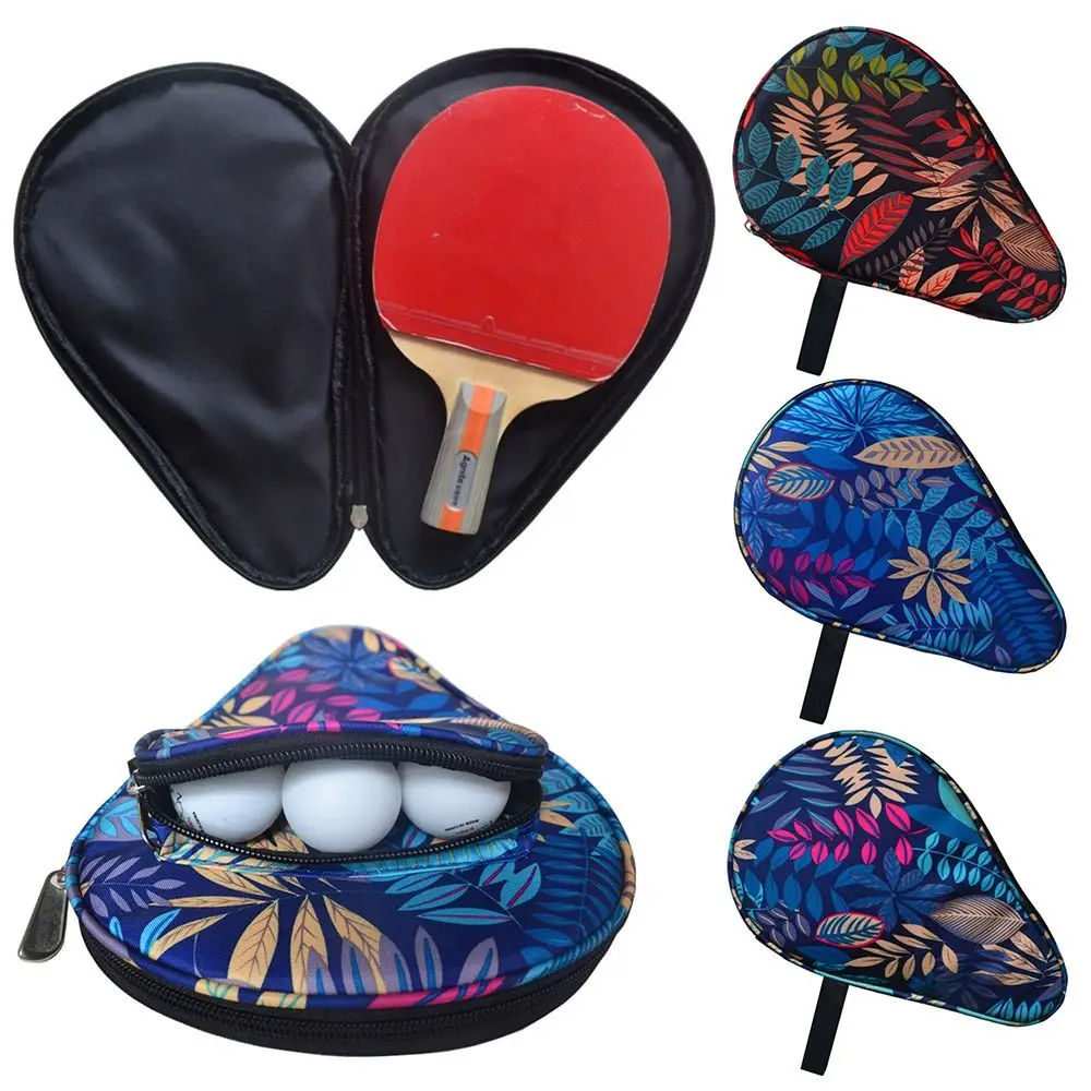 Sport Supplies Protective Cover Leaves Pattern Ping Pong Paddles Case Calabash Shape With Belt Table Tennis Rackets Bag
Sport Supplies Protective Cover Leaves Pattern Ping Pong Paddles Case Calabash Shape With Belt Table Tennis Rackets Bag