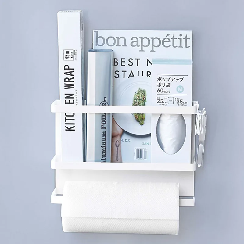 Kitchen Refrigerator Magnetic Storage Rack Seasoning Bottle Beverage Sundries Organizer Bathroom Toilet Roll Paper Towel Rack
Kitchen Refrigerator Magnetic Storage Rack Seasoning Bottle Beverage Sundries Organizer Bathroom Toilet Roll Paper Towel Rack