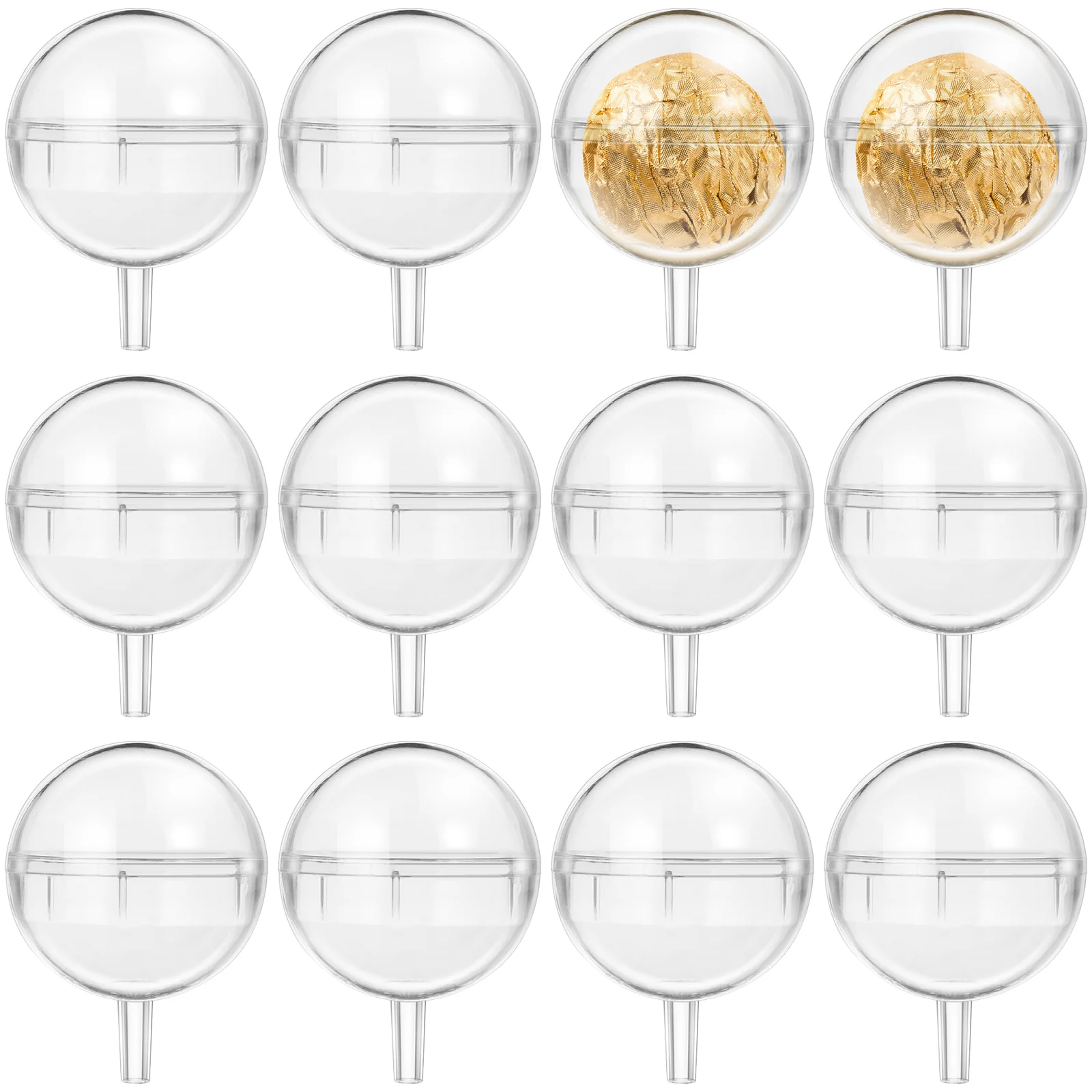 100Pcs Clear Chocolate Box Holder Round Chocolate Candy Wrappers Holders Candy Packaging Case Valentines Day Flower Support
100Pcs Clear Chocolate Box Holder Round Chocolate Candy Wrappers Holders Candy Packaging Case Valentines Day Flower Support