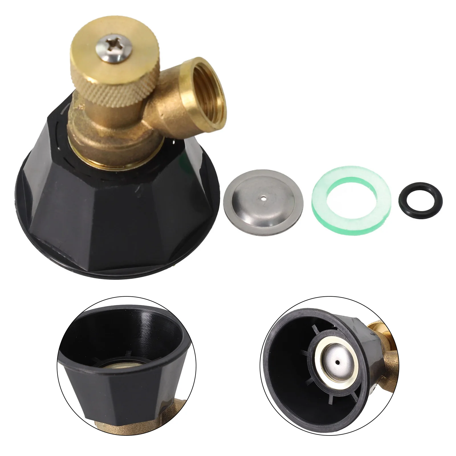 

Brass Agricultural Sprinkler Head Misting Nozzle Atomizing Spray Adapter Adjustable Garden Irrigation Air Vortex Spray Nozzle