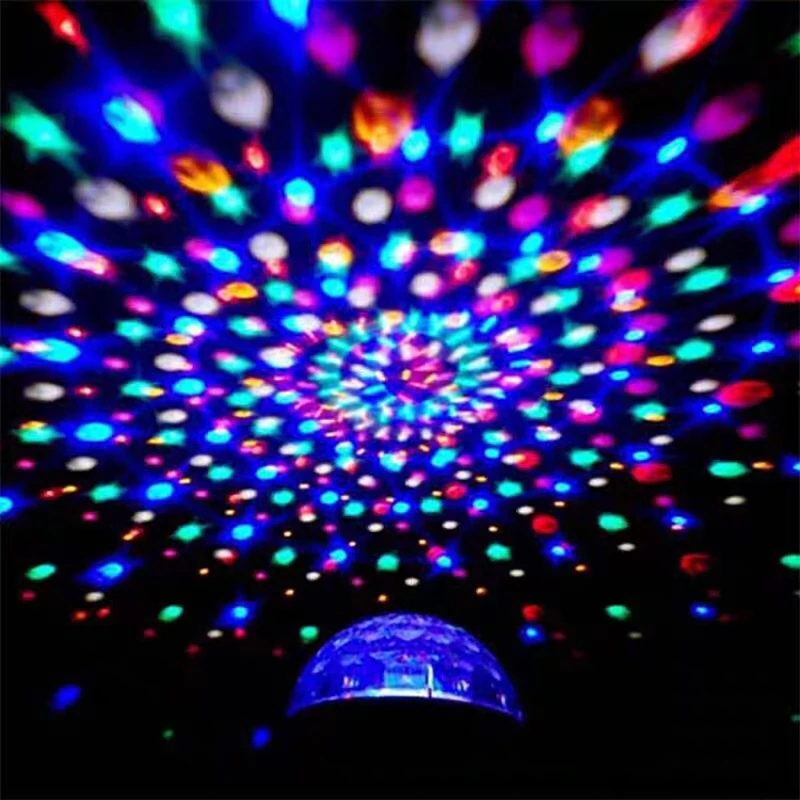 Generic 360° Rotating Disco Ball Laser Light Lamp Party RGB LED Stage Lights Colorful Ball Night