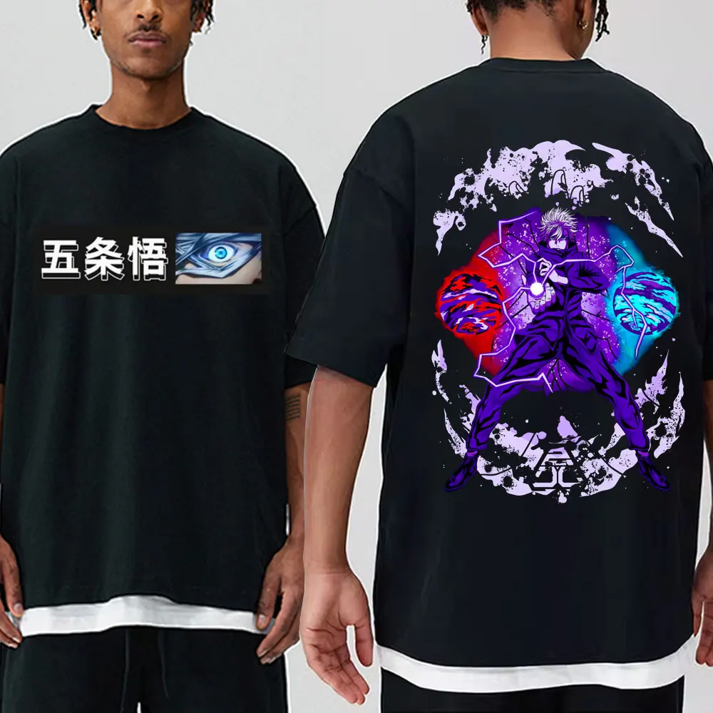 Anime Jujutsu Kaisen Print T Shirt Men's Women's Satoru Gojo Print T-shirt Short Sleeve 100% Cotton OversizedT Shirts Streetwear
Anime Jujutsu Kaisen Print T Shirt Men's Women's Satoru Gojo Print T-shirt Short Sleeve 100% Cotton OversizedT Shirts Streetwear