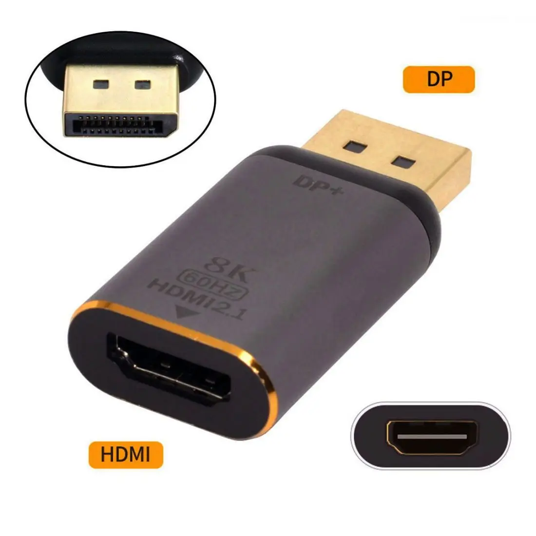 ChenYang CY DP DisplayPort 1.4 Source Male to HDTV 2.0 Display 8K 60hz UHD 4K Female Monitor Connector Adapter
ChenYang CY DP DisplayPort 1.4 Source Male to HDTV 2.0 Display 8K 60hz UHD 4K Female Monitor Connector Adapter