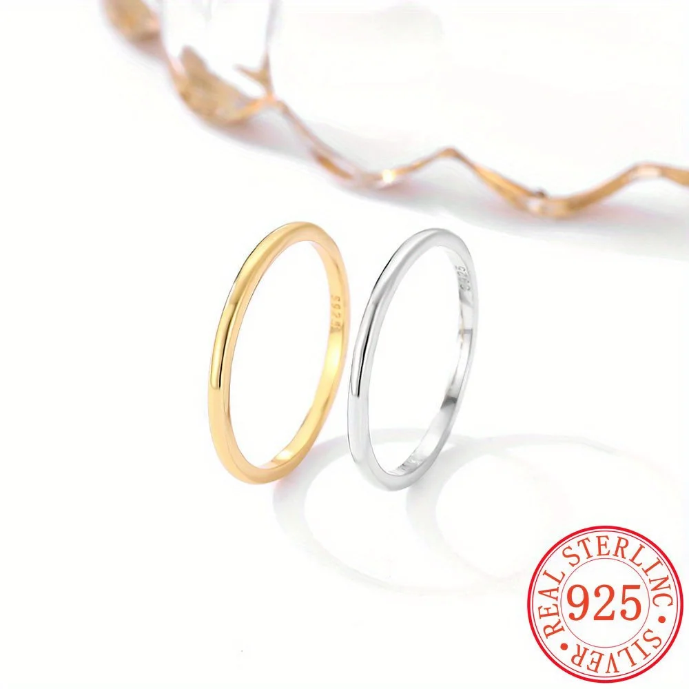 S925 Sterling Silver Unisex Glossy Simple Bracelet Thin Ring Stackable with Fresh Simple Japanese and Korean
S925 Sterling Silver Unisex Glossy Simple Bracelet Thin Ring Stackable with Fresh Simple Japanese and Korean