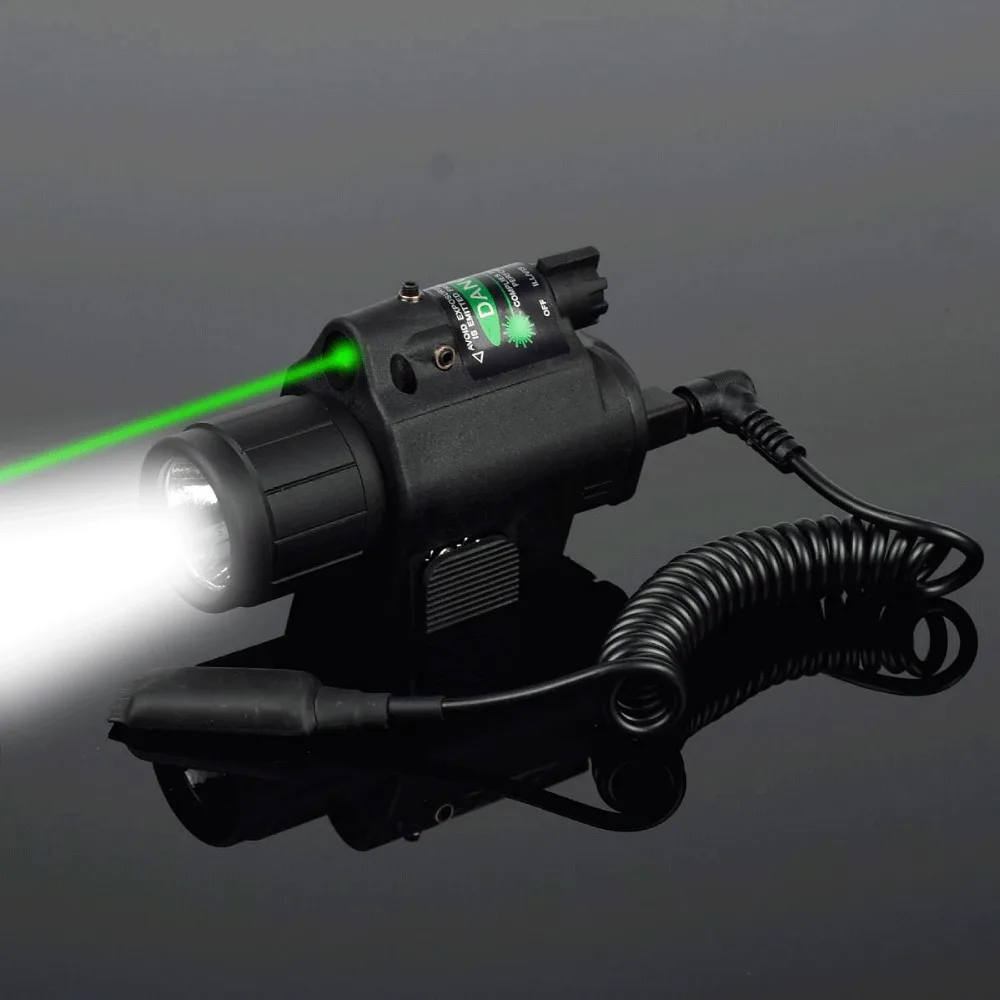 Tactical Weapon Flashlight with Remote Switch Red Dot Laser Sight Military Pistol Gun Light for Glock 17 19 / 20mm Rail Hunting
Tactical Weapon Flashlight with Remote Switch Red Dot Laser Sight Military Pistol Gun Light for Glock 17 19 / 20mm Rail Hunting