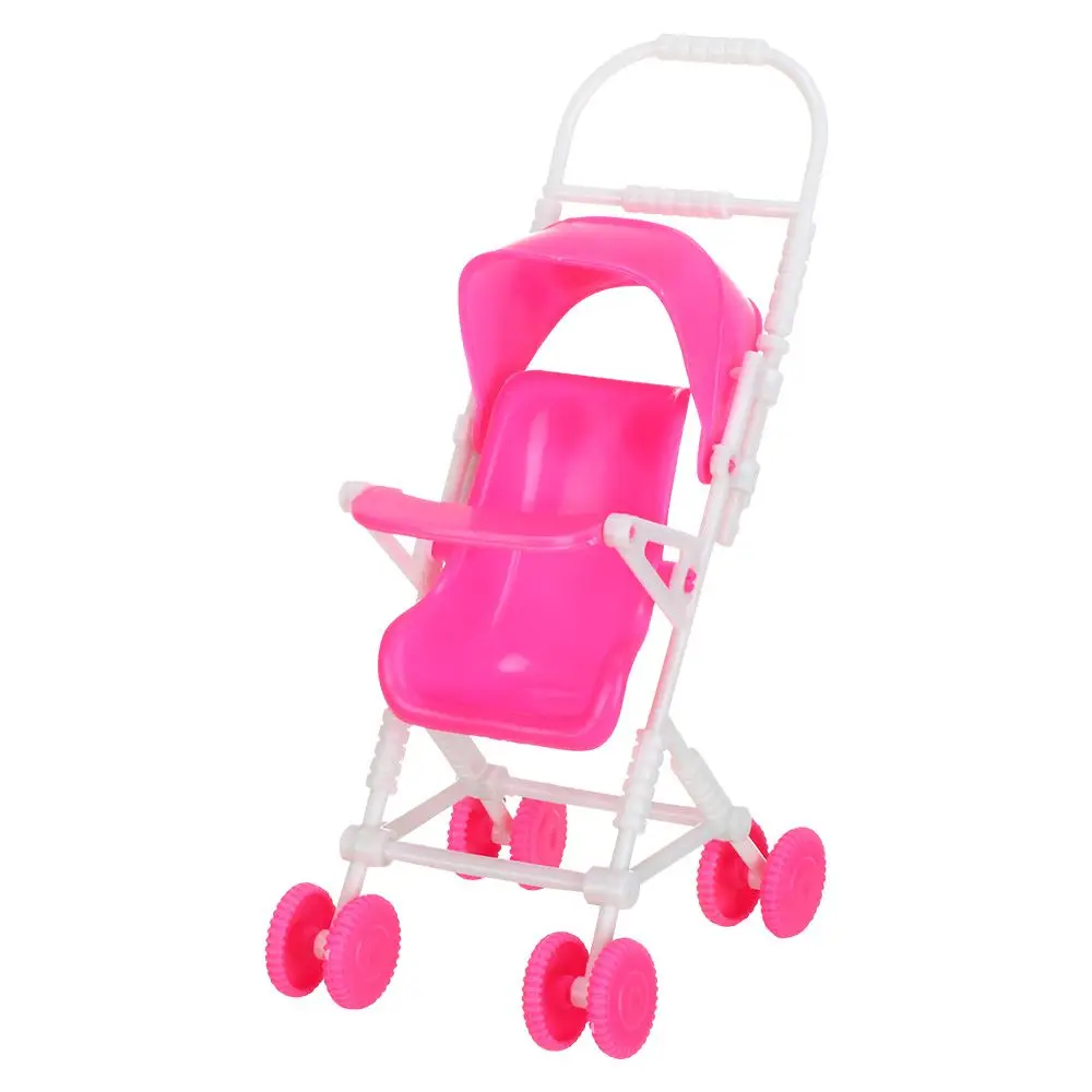 Cochecito de bebé para muñecas, casa de muñecas, barbies, accesorios, carro infantil, modelo de guardería, juguetes de juego para niñas Cochecito de bebé para muñecas, casa de muñecas, barbies, accesorios, carro infantil, modelo de guardería, juguetes de juego para niñas