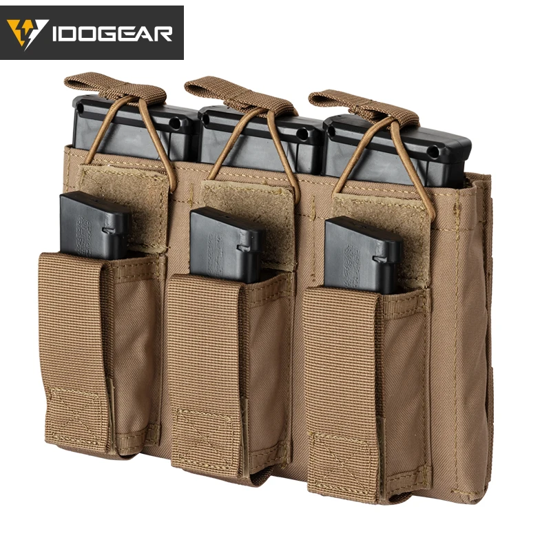 IDOGEAR Tactical 5.56 Triple Magazine Pouch Mag Carrier Triple Open Top Pistol MOLLE Mag Pouch 3545
IDOGEAR Tactical 5.56 Triple Magazine Pouch Mag Carrier Triple Open Top Pistol MOLLE Mag Pouch 3545