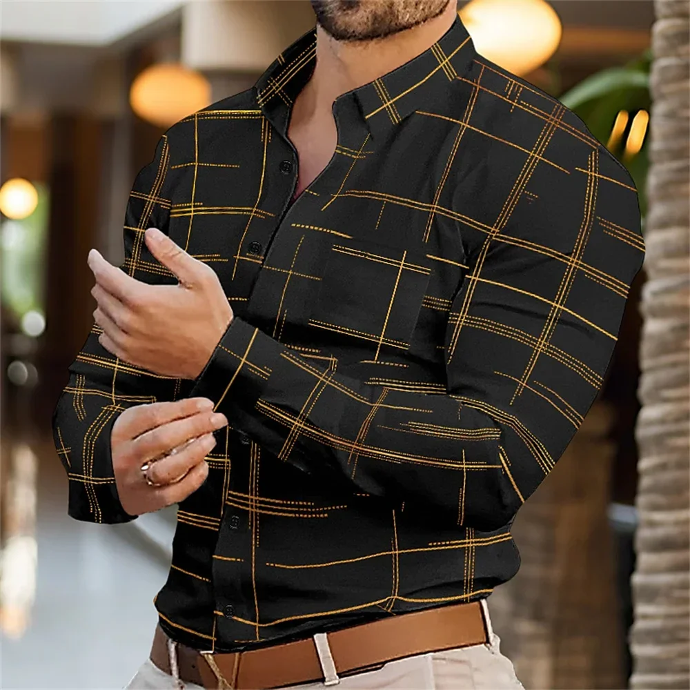 2024 Spring/Summer Men's Fashion Pocket Long sleeved Single breasted Shirt Retro Line Print Street Men's Top Plus Size New
2024 Spring/Summer Men's Fashion Pocket Long sleeved Single breasted Shirt Retro Line Print Street Men's Top Plus Size New