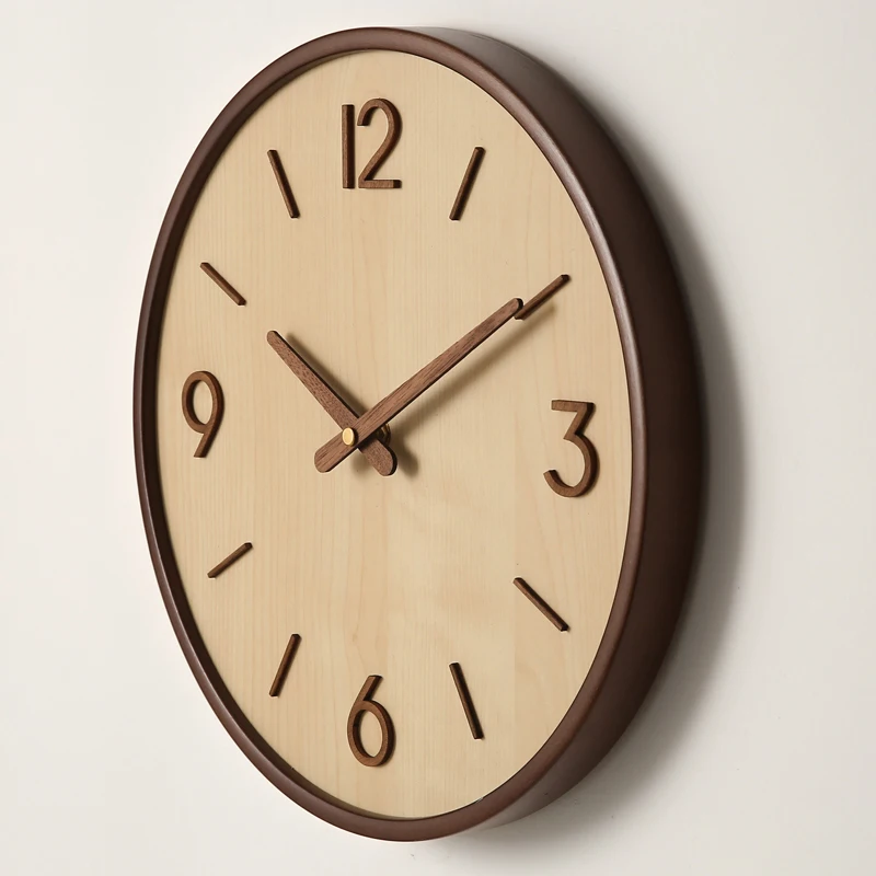 14 inch Japanese style household silent wall clock living room bedroom ins simple wall decoration hanging watch solid wood round
14 inch Japanese style household silent wall clock living room bedroom ins simple wall decoration hanging watch solid wood round