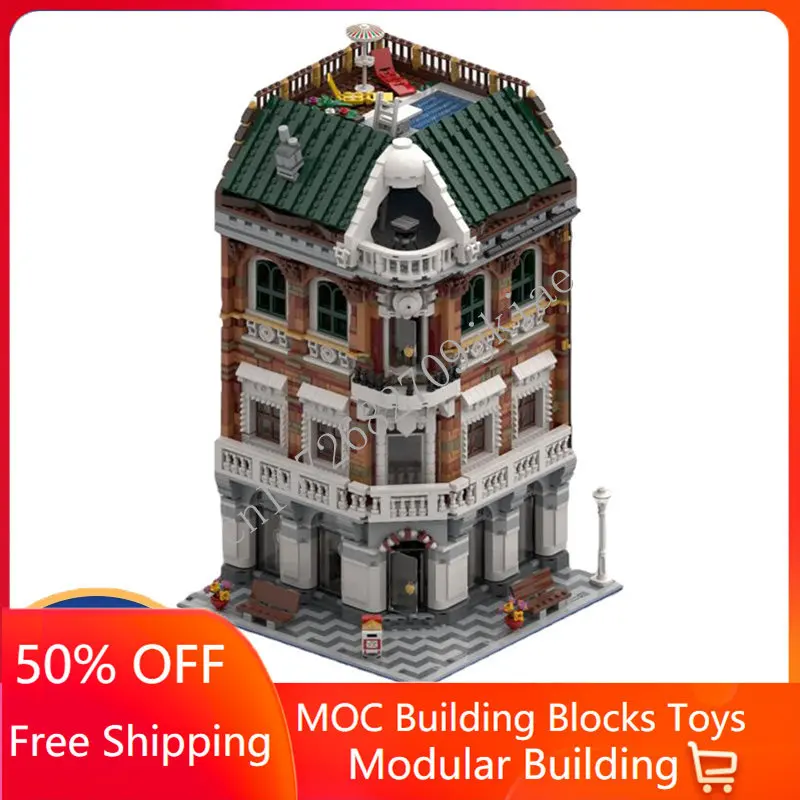4915PCS Customized MOC Angolar Grandfather clock street view Model Building Blocks Bricks Children birthday toys Christmas gifts
4915PCS Customized MOC Angolar Grandfather clock street view Model Building Blocks Bricks Children birthday toys Christmas gifts