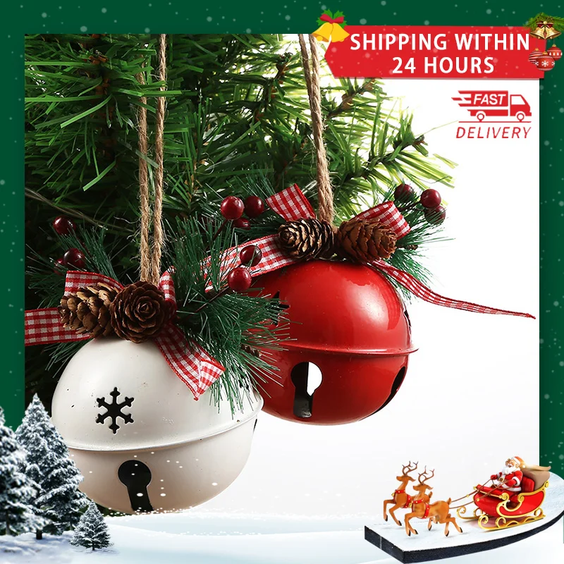 Festival Dress Up Supplies Red White Bells Iron Christmas Tree Creative Ornaments Pendant Material Craft XMAS Decoration
Festival Dress Up Supplies Red White Bells Iron Christmas Tree Creative Ornaments Pendant Material Craft XMAS Decoration