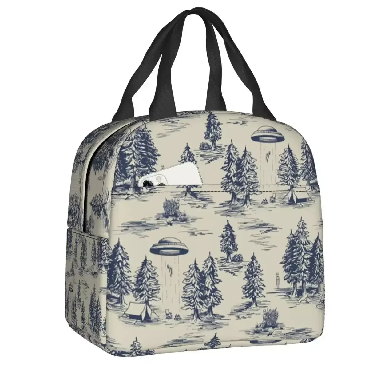 2024 Custom Alien Abduction Toile De Jouy Pattern In Blue Lunch Bag Men Women Warm Cooler Insulated Lunch Boxes For Adult Office
2024 Custom Alien Abduction Toile De Jouy Pattern In Blue Lunch Bag Men Women Warm Cooler Insulated Lunch Boxes For Adult Office