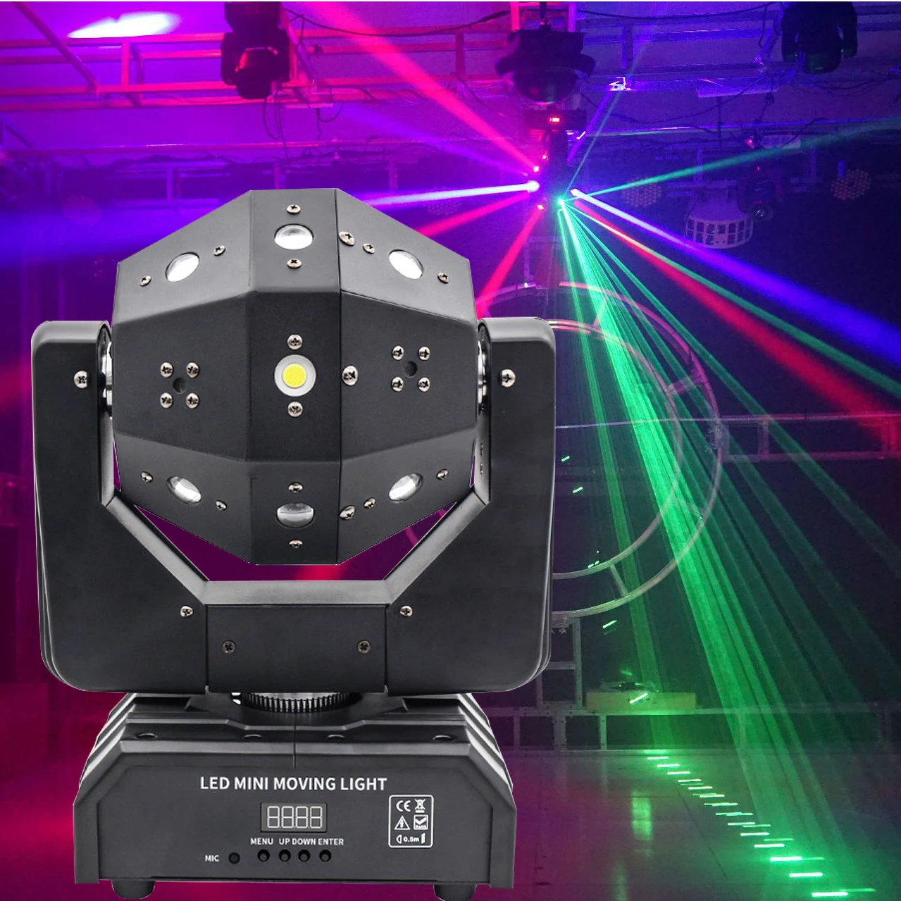

120W Professional Disco Laser Light RGBW LED Beam Strobe Moving Head DMX 512 Concert Stage Lighting Show Effect Bar Party DJ KTV