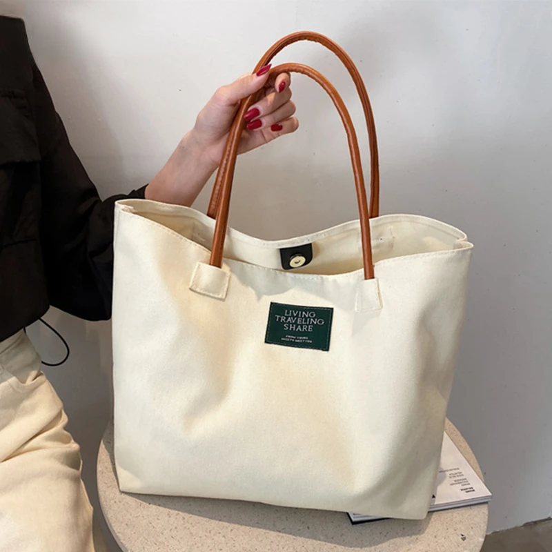 Canvas Shopping Totes Casual Fold Package High-Quality Women Reusable Large Capacity Books Bags Ladies Travel Shoulder Handbags
Canvas Shopping Totes Casual Fold Package High-Quality Women Reusable Large Capacity Books Bags Ladies Travel Shoulder Handbags