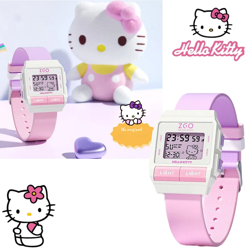 Оригинальные часы ZGO Hello Kitty Cinnamorol Sanrio женские квадратные часы для школьниц водонепроницаемые спортивные электронные часы подарок
Оригинальные часы ZGO Hello Kitty Cinnamorol Sanrio женские квадратные часы для школьниц водонепроницаемые спортивные электронные часы подарок