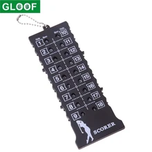 GLOOF 18 Hole Golf Stroke Putt Score Card Counter Indicator with Key Chain Golf Score Counter Black ISP Hot
GLOOF 18 Hole Golf Stroke Putt Score Card Counter Indicator with Key Chain Golf Score Counter Black ISP Hot