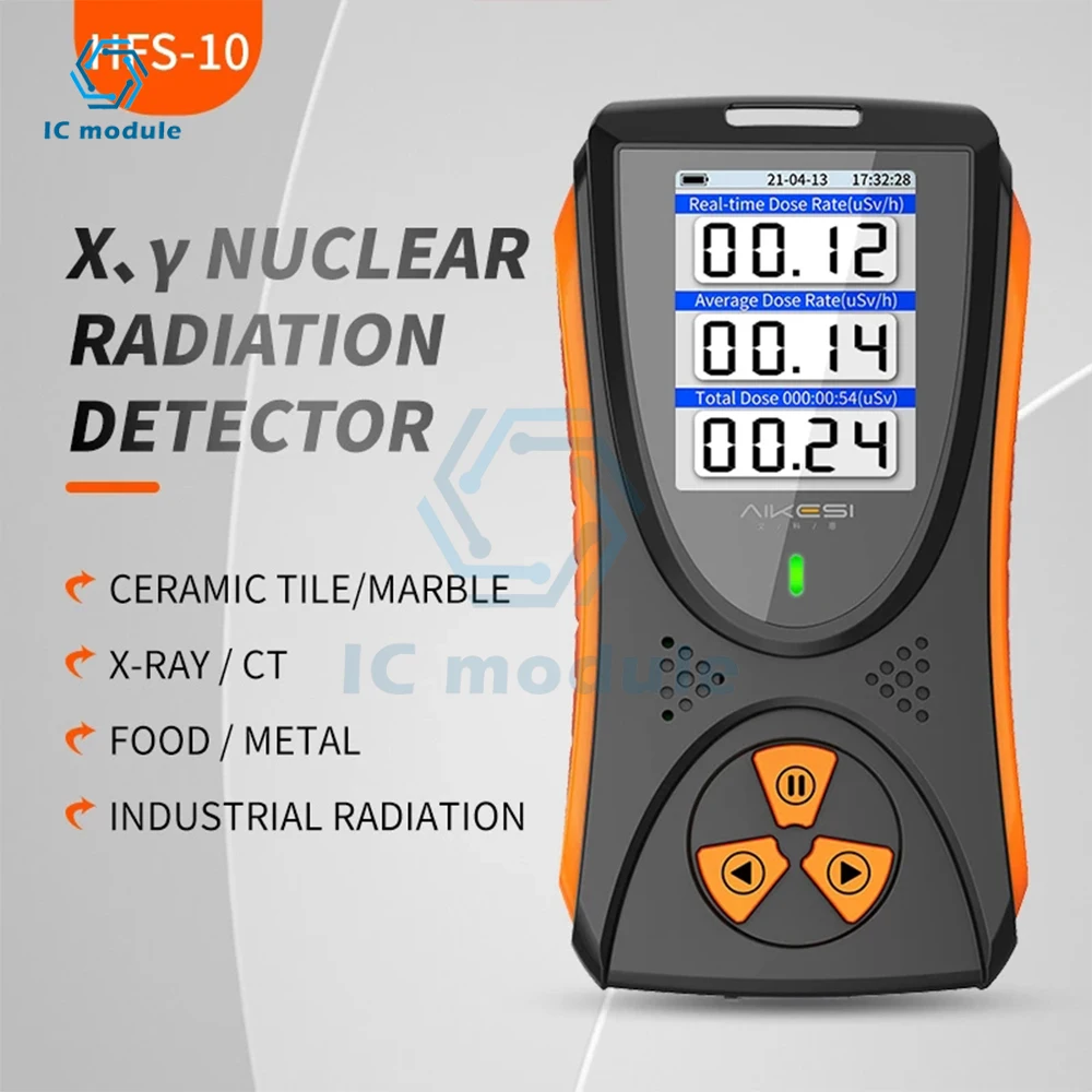 Geiger Counter Nuclear Radiation Detector X-ray Beta Gamma Detector Geiger Counter Dosimeter with Color Screen
Geiger Counter Nuclear Radiation Detector X-ray Beta Gamma Detector Geiger Counter Dosimeter with Color Screen