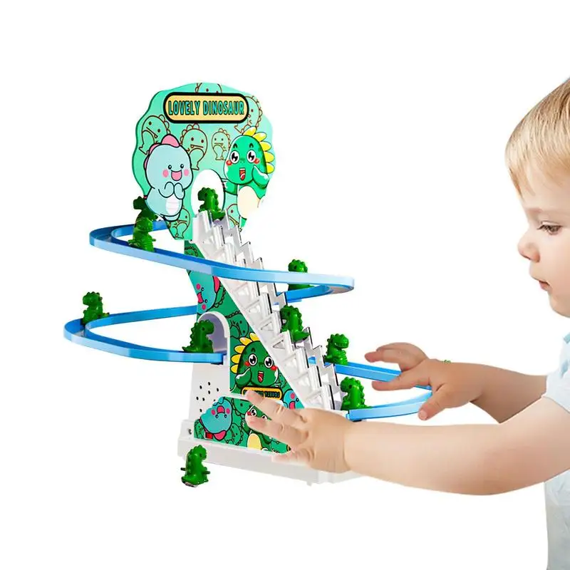 Automatic Stair Climbing Toy Dinosaur Roller Coaster Slide Track Toy Electric Track With Light And Music Educational Toy For
Automatic Stair Climbing Toy Dinosaur Roller Coaster Slide Track Toy Electric Track With Light And Music Educational Toy For