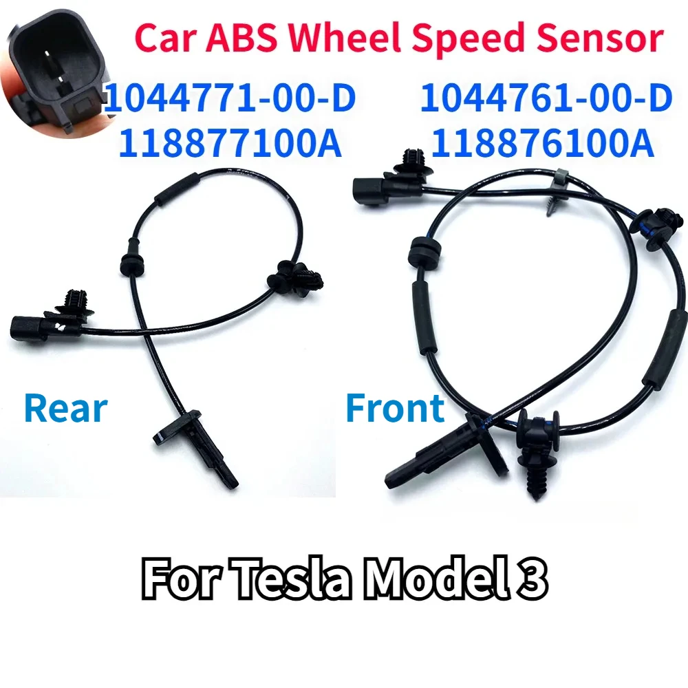 

Автомобильные датчики ABS Датчик скорости колеса для Tesla Model 3 1188761-00-A 118876100A 1044761-00-D 1188771-00-A 118877100A 1044771-00-D