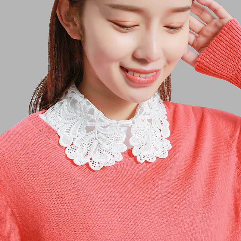 Sitonjwly Women Lace Floral Embroidery False Collar Ladies Shirt Fake Collar Vintage Detachable Collar Lapel Top Nep Kraagie
Sitonjwly Women Lace Floral Embroidery False Collar Ladies Shirt Fake Collar Vintage Detachable Collar Lapel Top Nep Kraagie