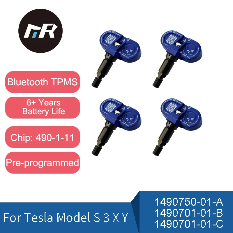 

TPMS For Tesla Model 3 Y S X bluetooth tire pressure monitoring sensor gauge tyre meter 1490701-01-B 1490701-01-C 1490750-01-A