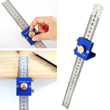 30cm/12 Inch Scribing Ruler Adjustable 90 Degrees Scale Ruler Measuring Marking Gauge Woodworking Right Angle Ruler With Stop
30cm/12 Inch Scribing Ruler Adjustable 90 Degrees Scale Ruler Measuring Marking Gauge Woodworking Right Angle Ruler With Stop