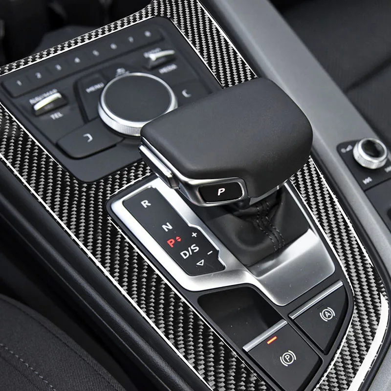 For Audi A4 B9 RS4 S4 2017 2018 2019 Carbon Fiber Gear Panel Stickers Cover Trim Car Interior Mouldings Decorative Accessories
For Audi A4 B9 RS4 S4 2017 2018 2019 Carbon Fiber Gear Panel Stickers Cover Trim Car Interior Mouldings Decorative Accessories