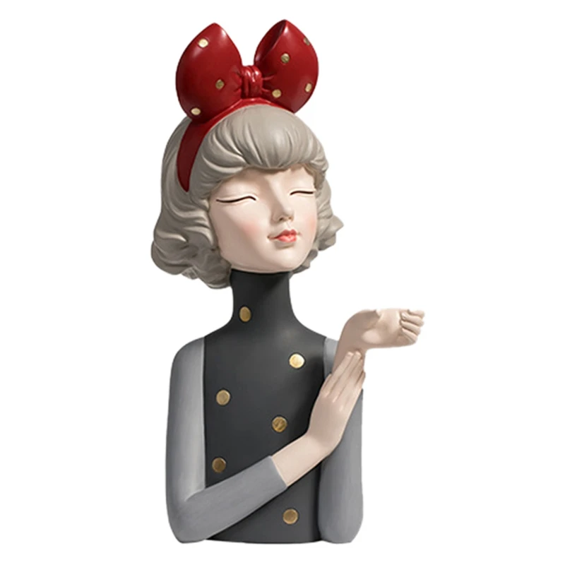 Nordic Bow Girl Resin Statue Red Wine Glass Cup Rack Restaurant Bar Table Sculpture Ornament Home Cabinet Decoration
Nordic Bow Girl Resin Statue Red Wine Glass Cup Rack Restaurant Bar Table Sculpture Ornament Home Cabinet Decoration