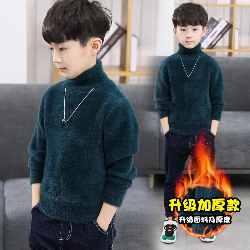 Boys Sweater Cotton Outwear Tops 2022 Luxury Warm Thicken Plus Velvet Winter Knitting Children's Clothing
Boys Sweater Cotton Outwear Tops 2022 Luxury Warm Thicken Plus Velvet Winter Knitting Children's Clothing